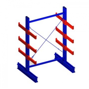 雙面懸臂主架，1500*1600*2500，400kg/層，4層，懸臂長700mm，含底座